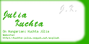 julia kuchta business card